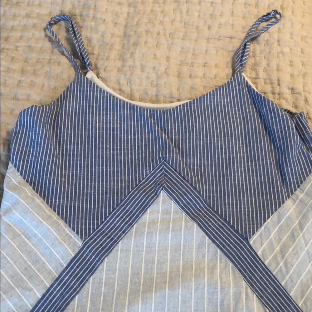 Blue cotton dress